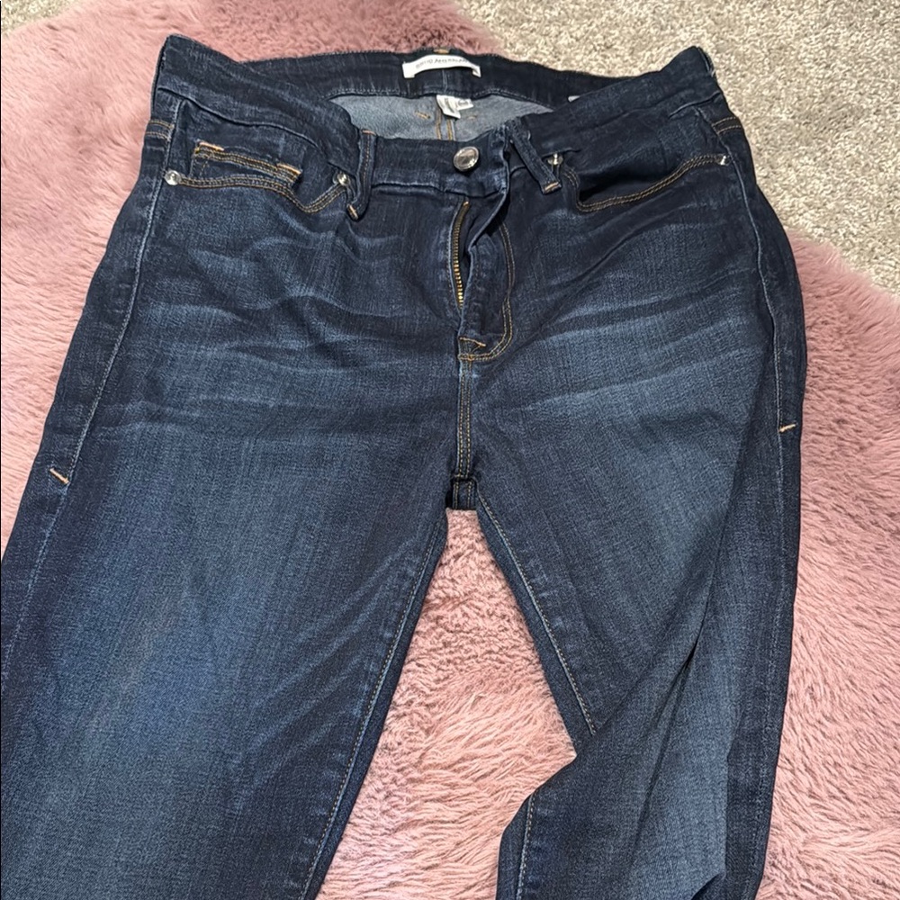 Good American Blue Skinny Jeans with Classic Appeal